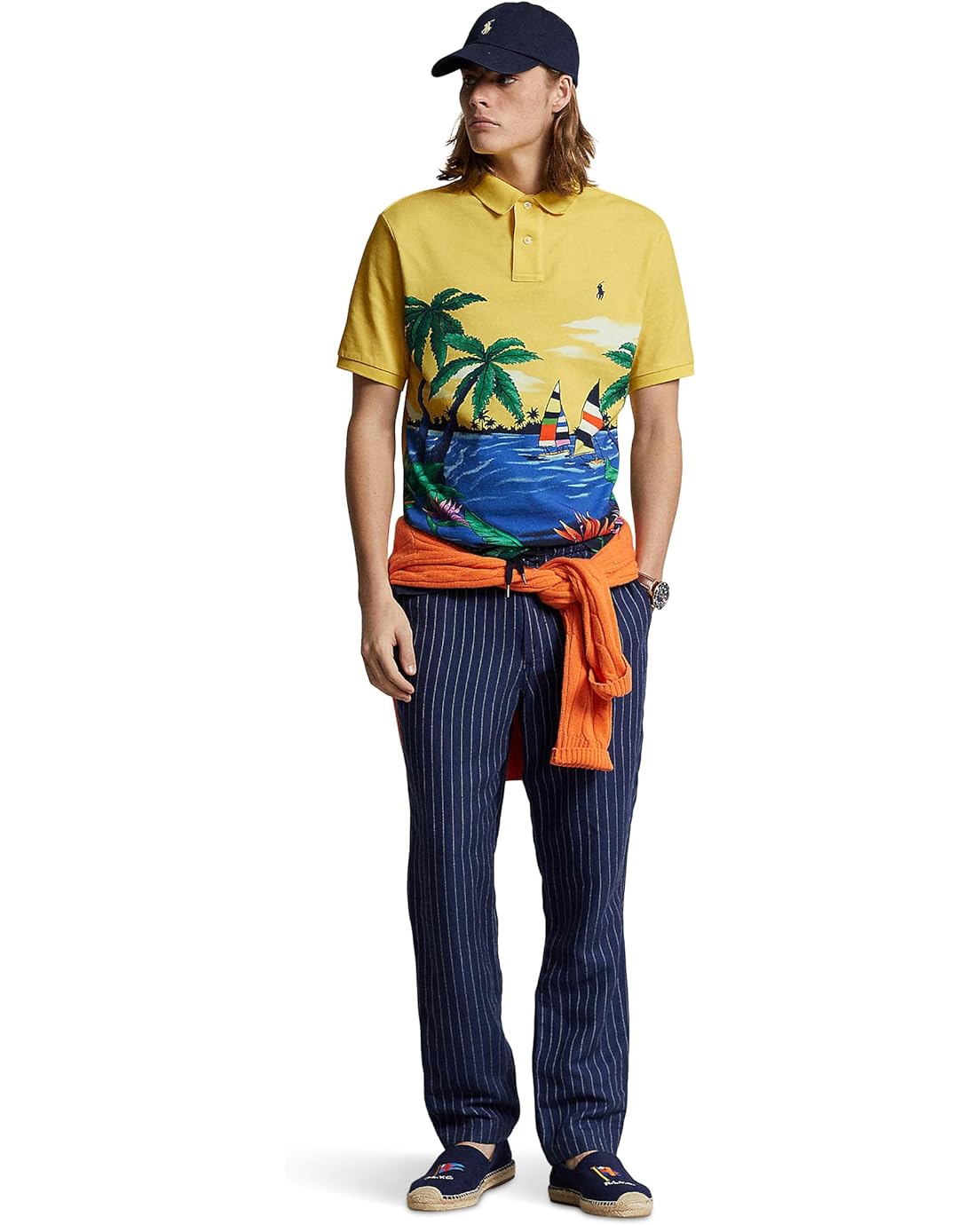 폴로 랄프로렌 Polo Ralph Lauren Classic Fit Tropical Mesh Polo Shirt