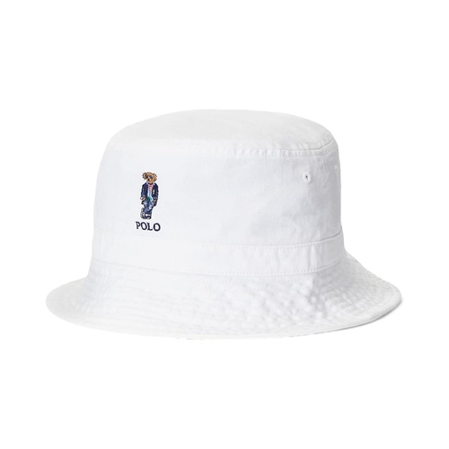 폴로 랄프로렌 Polo Ralph Lauren Kids Polo Bear Cotton Twill Bucket Hat (Big Kids)