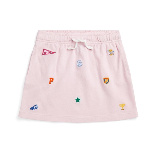 폴로 랄프로렌 Polo Ralph Lauren Kids Collegiate-Icon Mesh Skirt (Toddler/Little Kids)