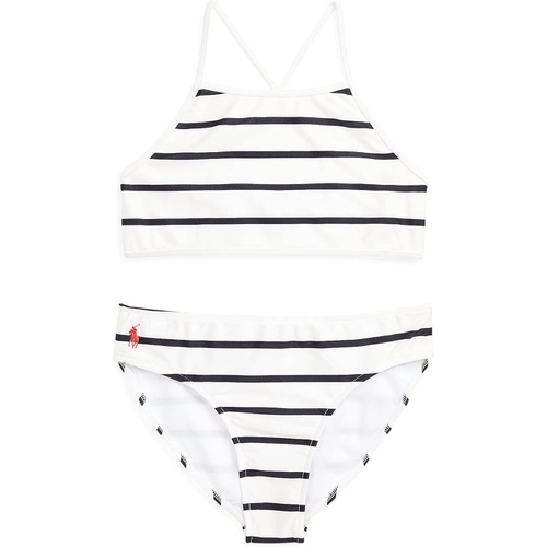 폴로 랄프로렌 Polo Ralph Lauren Kids Striped Stretch Two-Piece Swimsuit (Toddler)