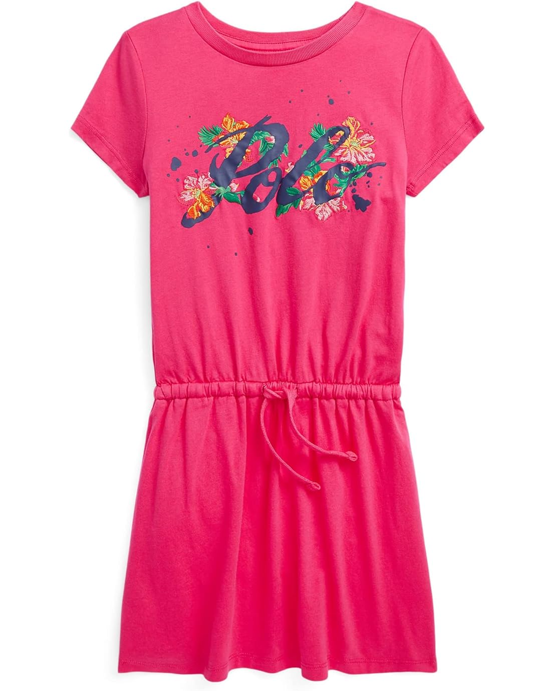 폴로 랄프로렌 Polo Ralph Lauren Kids Logo Cotton Jersey Tee Dress (Toddler/Little Kids)