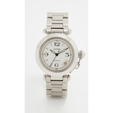 Pre-Owned Cartier 39mm Pasha Cartier Stainless Steel Watch