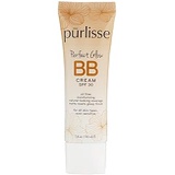purlisse BB Tinted Moisturizer Cream SPF 30 - BB Cream for All Skin Types - Smooths Skin Texture, Evens Skin Tone - 1.4 Ounce (MEDIUM TAN)
