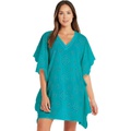 SEA LEVEL SWIM Vacation Embroidery Kaftan Cover-Up