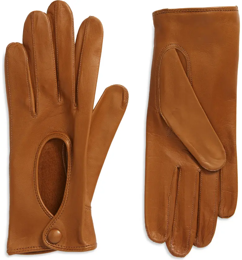 Seymoure Leather Gloves_CAMEL