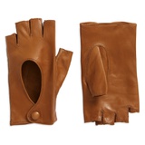 Seymoure Fingerless Leather Gloves_CAMEL