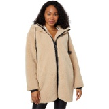 Sanctuary Hooded Zip Front Sherpa