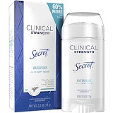 Secret Antiperspirant Clinical Strength Deodorant for Women, Soft Solid, Waterproof, 2.6 oz