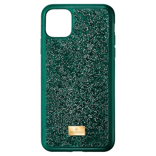 스와로브스키 Swarovski Glam Rock smartphone case, iPhone 11 Pro, Green