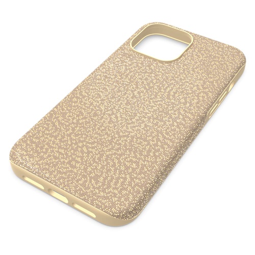 스와로브스키 Swarovski High smartphone case, iPhone 13 Pro Max, Gold tone
