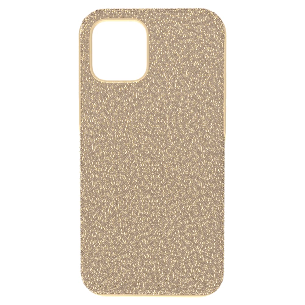 Swarovski High smartphone case, iPhone 12/12 Pro, Gold tone