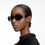 Swarovski Sunglasses, Octagon shape, SK0349 01A, Black