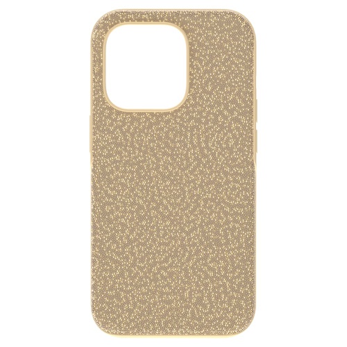 스와로브스키 Swarovski High smartphone case, iPhone 14 Pro, Gold tone