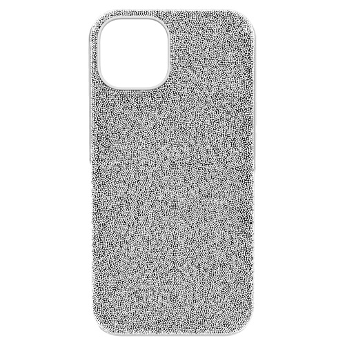 스와로브스키 Swarovski High smartphone case, iPhone 14, Silver tone