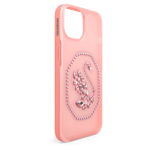 스와로브스키 Swarovski Smartphone case, Swan, iPhone 14, Pale pink