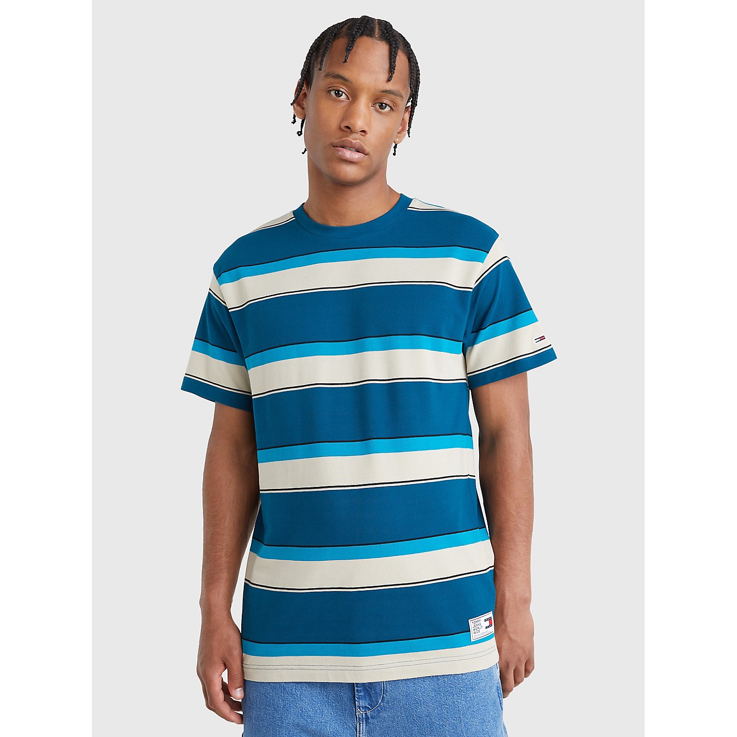 TOMMY JEANS Bold Stripe Pique T-Shirt