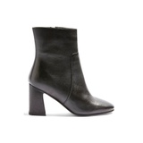 MABEL LEATHER BLACK BLOCK BOOTS