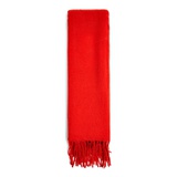 CONSIDERED RED SUPER SOFT SCARF WITH RECYCLED POLYESTER