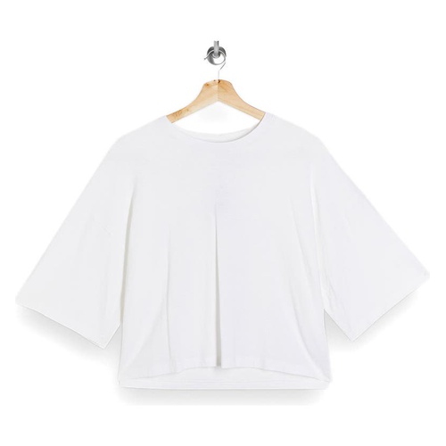 탑샵 Topshop Washed Boxy T-Shirt_WHITE