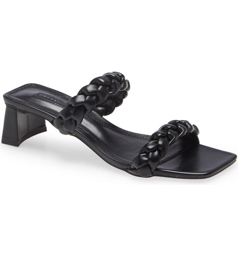 Topshop Dream Braid Slide Sandal_BLACK