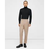 Theory Pleated Curtis Drawstring Pant in Cotton Flannel