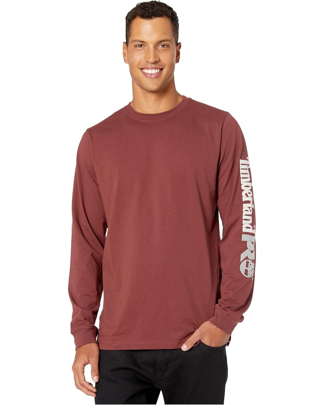 Timberland PRO Base Plate Blended Long Sleeve T-Shirt with Logo