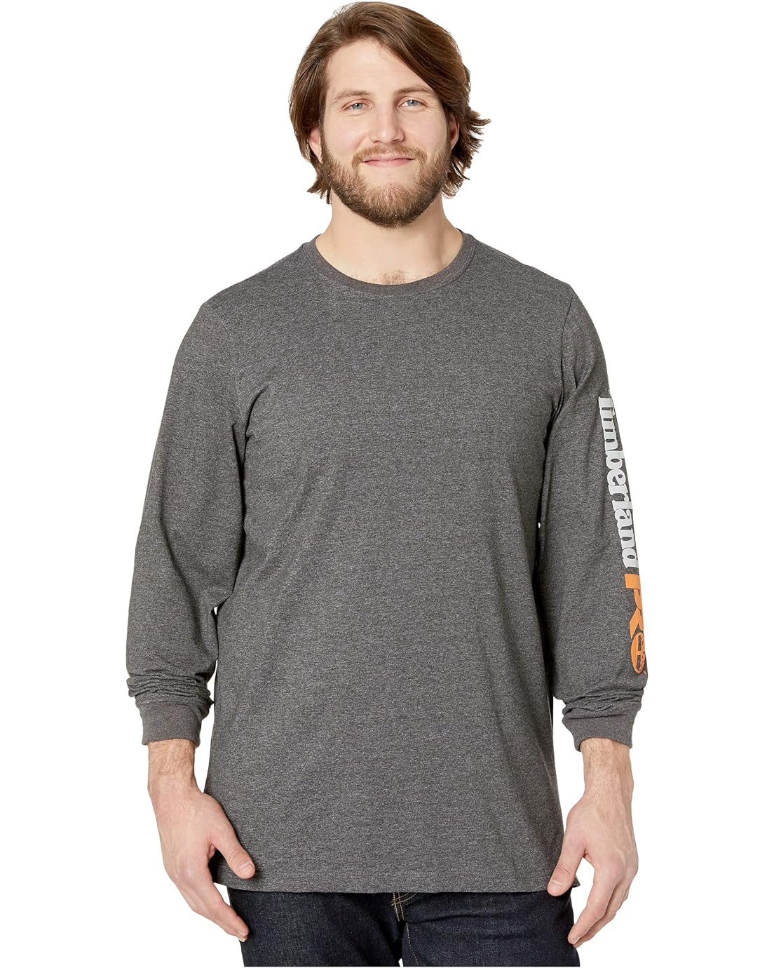 Timberland PRO Base Plate Blended Long Sleeve T-Shirt with Logo - Tall