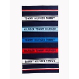 TOMMY HILFIGER Logo Stripe Beach Towel