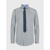 TOMMY HILFIGER Big Kids Check Shirt and Tie