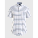 TOMMY HILFIGER Regular Fit Horizontal Stripe Short-Sleeve Shirt
