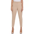 Womens Flat Front Ankle Pants