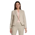 Womens Open Front Check Jacket