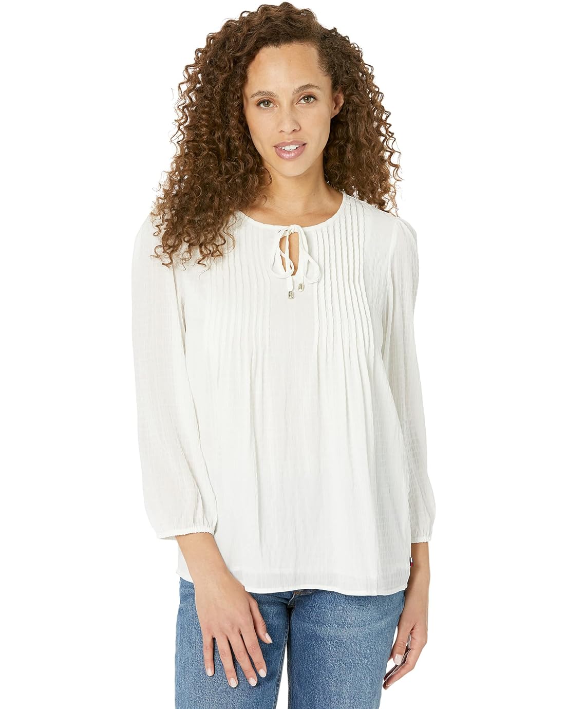 Tommy Hilfiger Pin Tuck Blouse