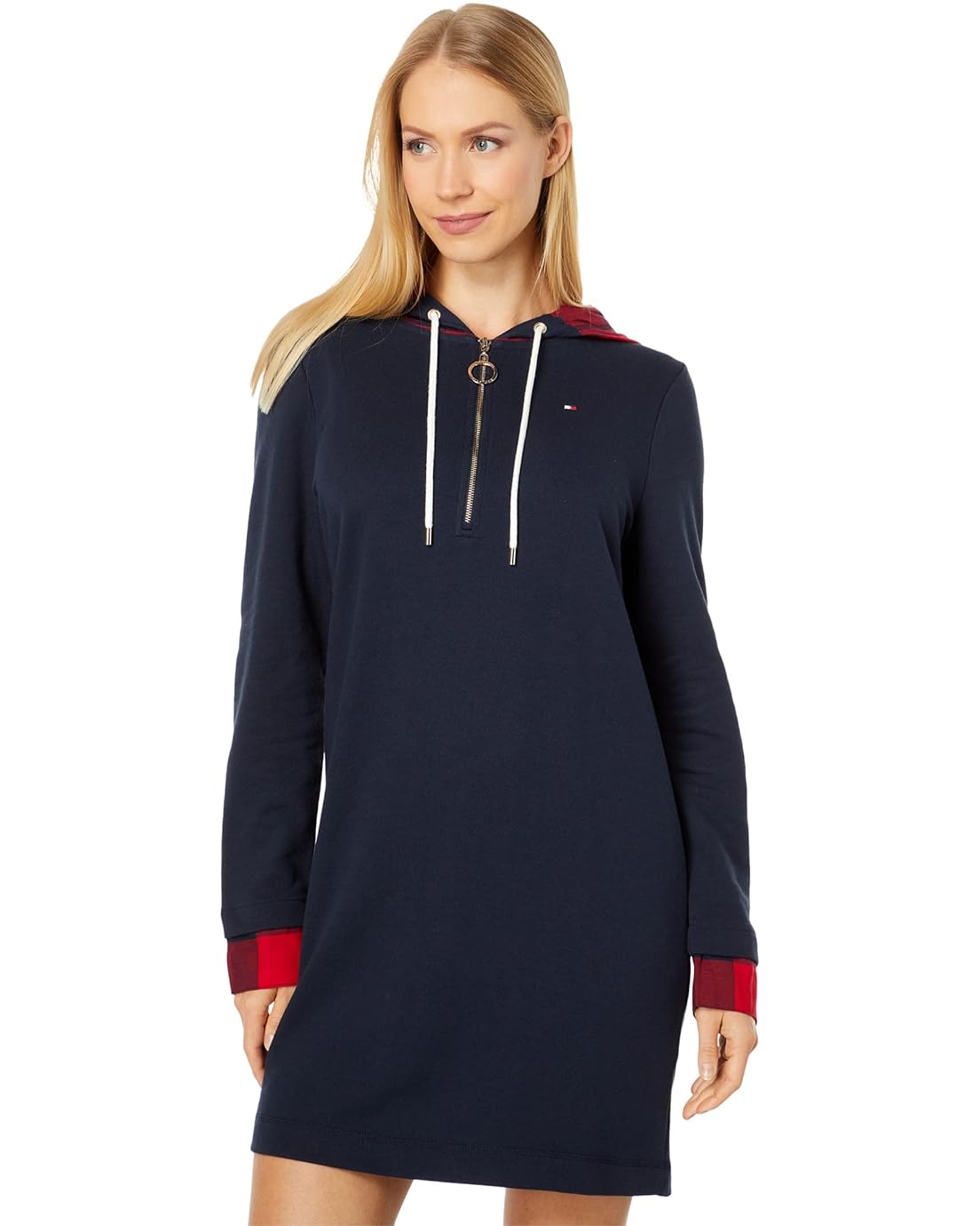 Tommy Hilfiger French Terry Zip-Up Hoodie Dress