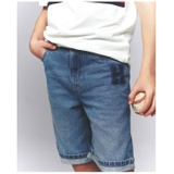 Little Boys Loose Denim Shorts
