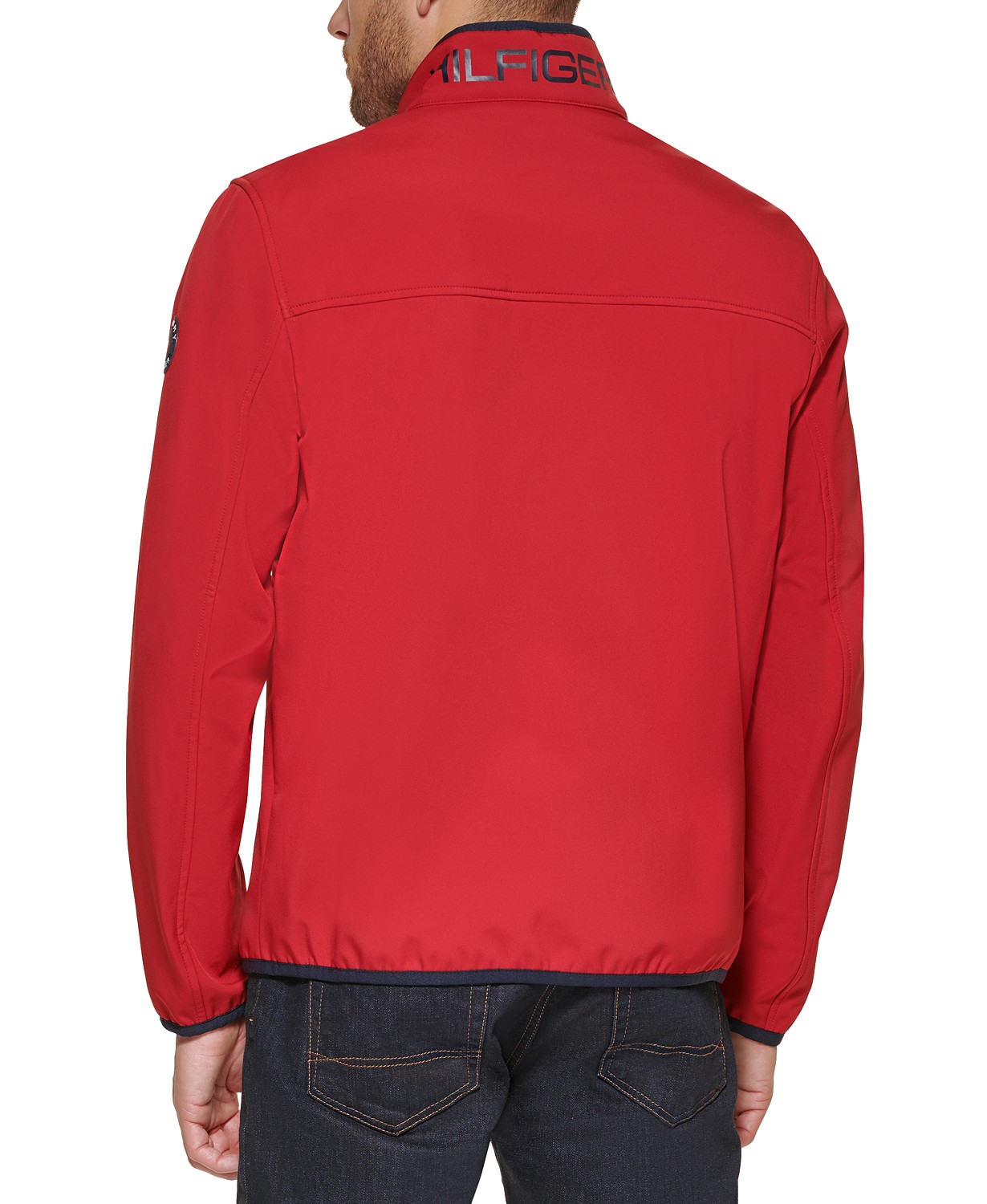 타미힐피거 Mens Regular-Fit Colorblocked Soft Shell Jacket