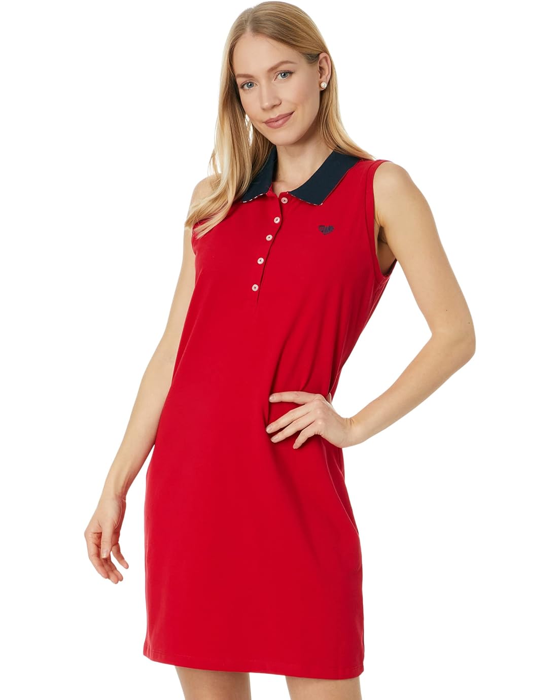 Tommy Hilfiger Sleeveless Solid Polo Dress