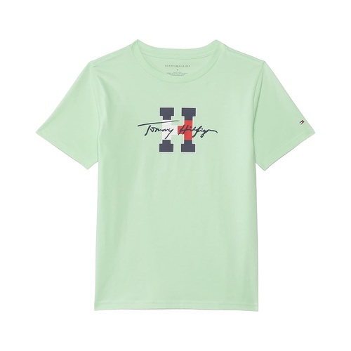 타미힐피거 Tommy Hilfiger Kids Script H Short Sleeve T-Shirt (Little Kids)