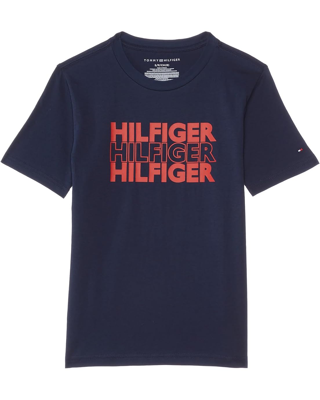 타미힐피거 Tommy Hilfiger Kids Triple Short Sleeve T-Shirt (Big Kids)