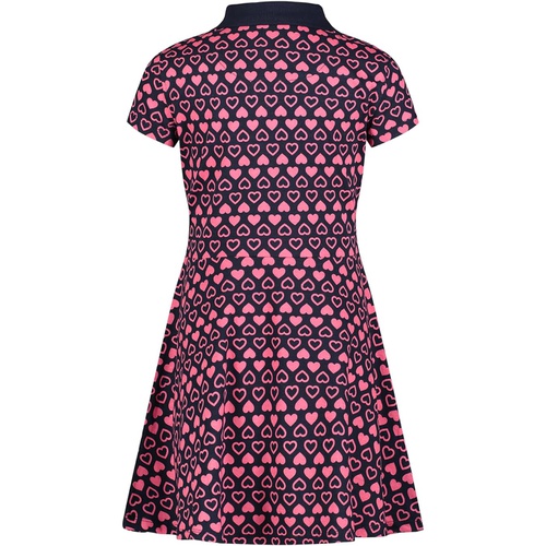 타미힐피거 Tommy Hilfiger Kids Heart Popsicle Print Short Sleeve Polo Dress (Big Kid)