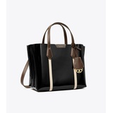 Tory Burch SMALL PERRY PATENT TRIPLE-COMPARTMENT TOTE