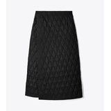 Tory Burch QUILTED BLANKET WRAP SKIRT