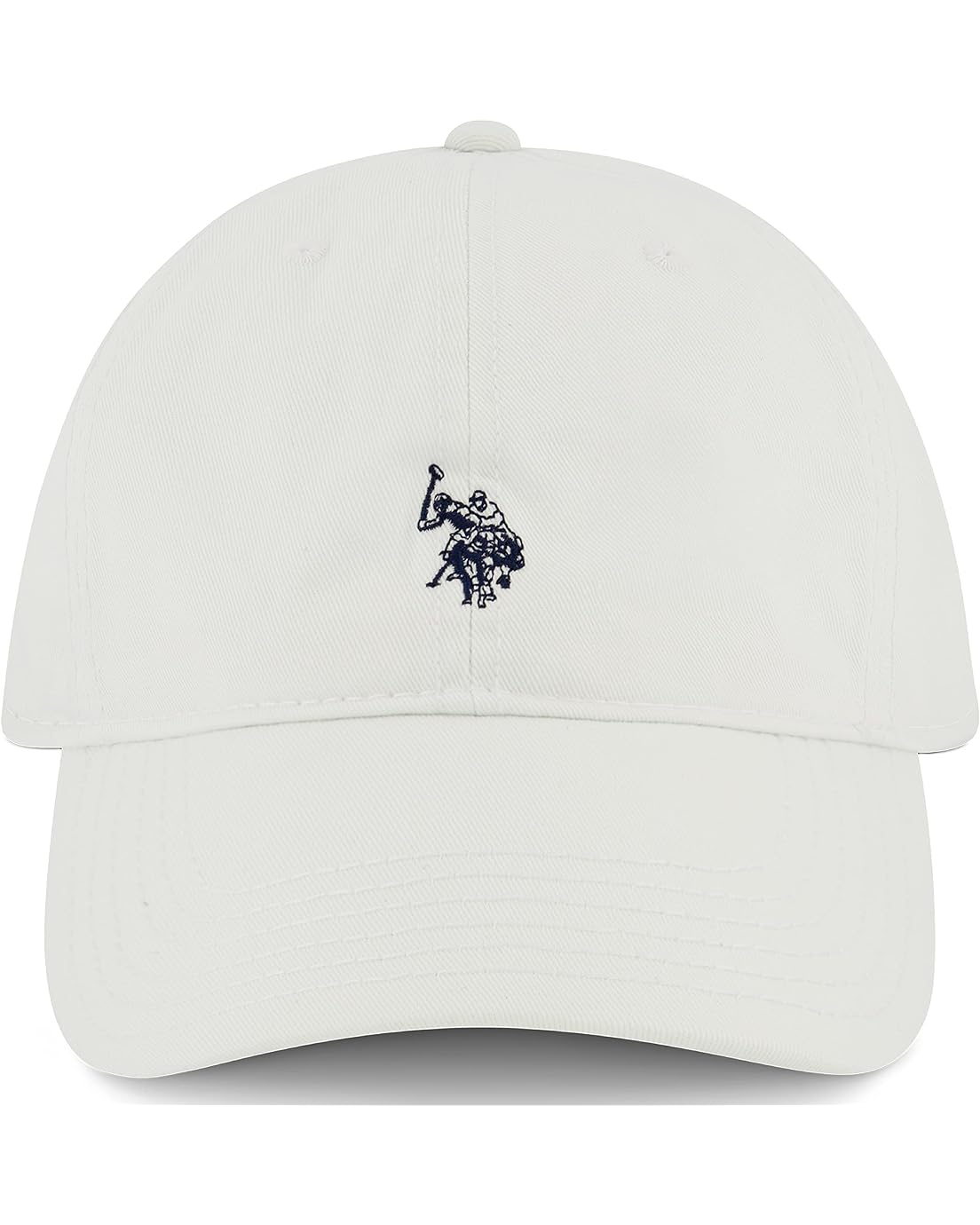 U.S. POLO ASSN. Mens Mens Washed Twill Cotton Adjustable Baseball Hat with Pony Logo and Curved Brim