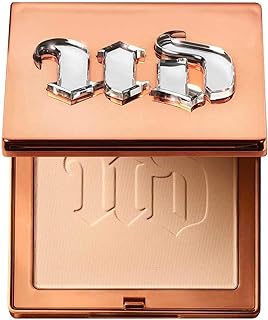 Urban Decay Stay Naked The Fix Powder Foundation, 40NN - Matte Finish Lasts Up To 16 Hours - Water & Sweat-Resistant - Comes with Charcoal-Infused Sponge