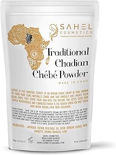 Uhuru Naturals Chebe Powder Sahel Cosmetics Traditional Chadian Chebe Powder, African Beauty Long Hair Secrets (100g)