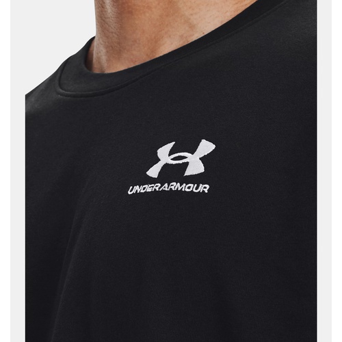 언더아머 Underarmour Mens UA Logo Embroidered Heavyweight Short Sleeve