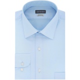 Van Heusen Mens Herringbone Regular Fit Solid Spread Collar Dress Shirt