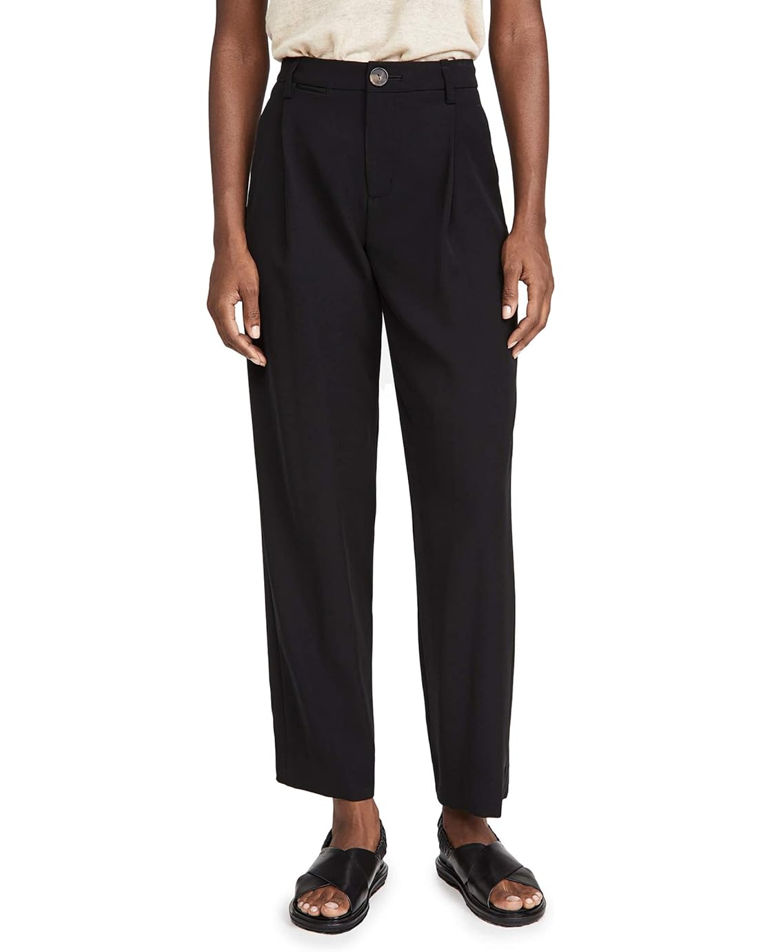 Vince Womens High Waist Tapered Pant