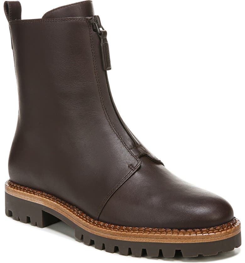 Vince Cabria Water Resistant Front Zip Boot_CHOCOLATE
