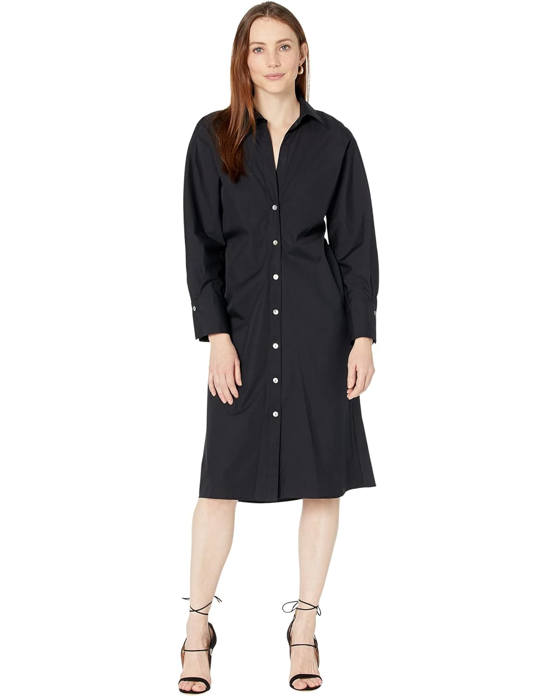 Vince Long Sleeve Soft Fitted Shirtdress